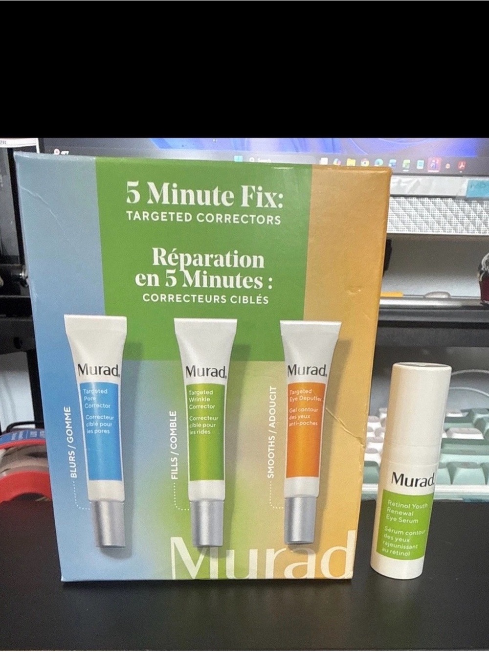 Murad bundle - 5 Minute Fix Targeted Correctors + retinal youth renewal 5ml new